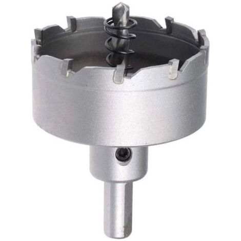 Scie Cloche Carbure Trépan Scie à Trou 60mm Diamètre de Coupe pour 0.5mm-3mm Acier Inox 5mm Métal Feuille (1/4)