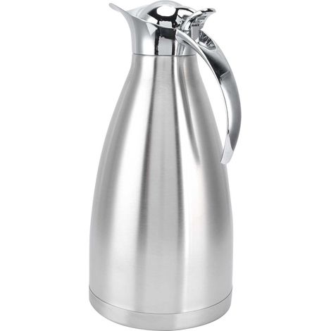 2-Liter-Isolierflasche aus Edelstahl, tragbarer Thermoskanne für Zuhause, Wasserkocher für heißes und kaltes Wasser, Aufbewahrungsbehälter. (1/5)