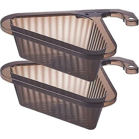Panier de vidange réglable pour évier de cuisine (lot de 2), panier de vidange transparent.