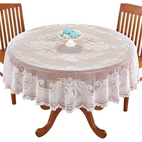 Nappe Ronde - ZGEER - 178 cm - Dentelle Polyester - Élégante - Lavable (1/4)