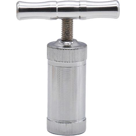 Presse-gingembre ergonomique avec poignée amovible, haute résistance, étanche, facile à presser, en alliage de zinc, en forme de T, pour ail et autres usages. (1/5)
