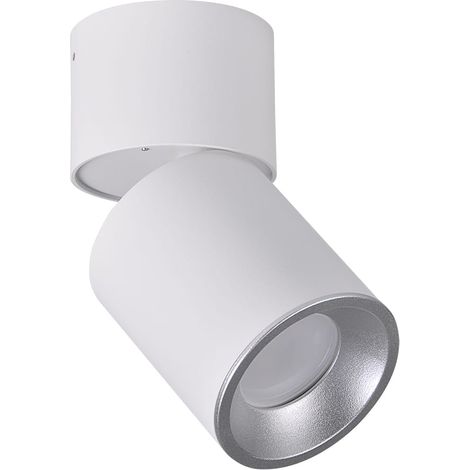Spot en saillie orientable GU10 blanc-argent Astra Polux (1/5)