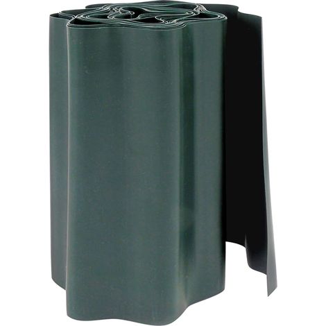 Green polyethylene lawn edging H25 cm x 9 m - NATURE (1/5)