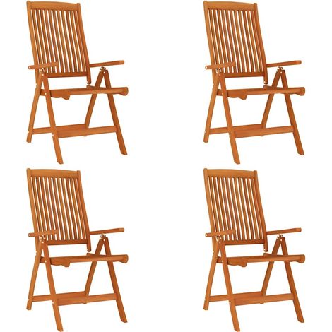 Maison Exclusive - Klappstühle, 4 Stück, Massivholz Eukalyptus (1/5)