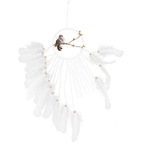 Élégante tenture murale tissée attrape-rêves en macramé décoration pour chambre (1/5)