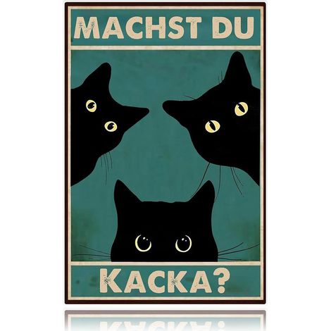 Blechschild Vintage - Décoration Murale Métal Rétro - Pour Salon Chambre Salle De Bain - 1 Pièce (1/5)