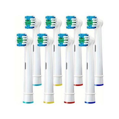 Cabezales de repuesto para cepillos de dientes eléctricos, paquete de 8 unidades. (1/2)