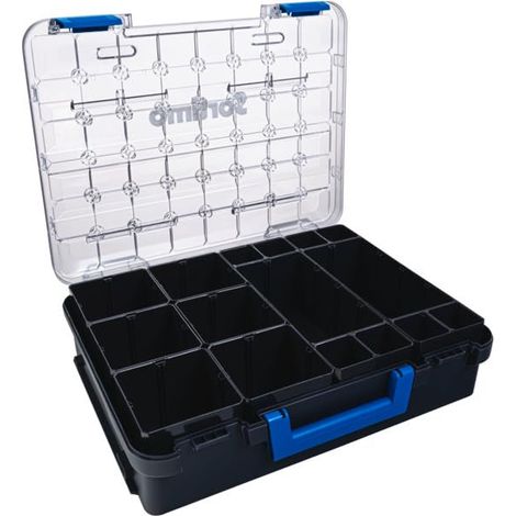 T-BOXX 330 avec 8 boîtes de rangement H95 - Boîte robuste pour petites pièces avec couvercle transparent, séparation flexible et transport sûr - Compatible avec les équipements et (1/5)