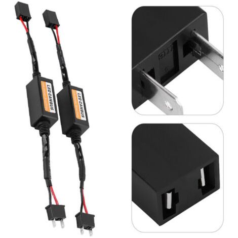 Décodeur anti-scintillement pour phares LED Canbus avec résistances H7 sans défaut (2 pièces) (1/3)