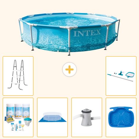 Intex Piscine Tubulaire Ronde - 305x76 cm - 7-pièces S20971 (1/3)