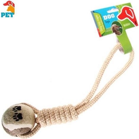Jouet Pour Chien En Coton Corde Et Balle Animaux En Corde