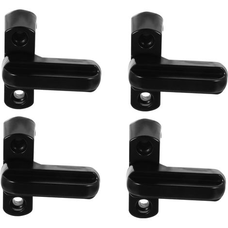 Lot De 4 Verrous Antivol Pour Fenêtre En Alliage De Zinc Noir