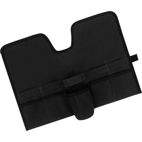 Sac de Barman en Toile, Ensemble de Cocktail Pliable avec Sangle en Rouleau, Rangement Compact pour Shakers, Passoires, Utilisation en Extérieur, 30,5 X 20,3 X 10,2 Cm, Camping, Plage, (Black) (1/5)