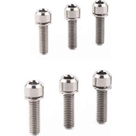 Lot De 6 Vis Colorées En Titane Pour Guidon De Vtt M5 X 18 Mm (Titane) (1/5)
