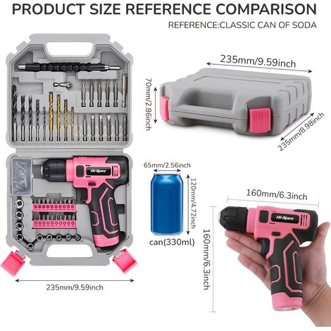 Ensemble d'outils électriques 8V, outil de réparation domestique, tournevis électrique avec embouts de perçage multiples, kit d'outils de quincaillerie