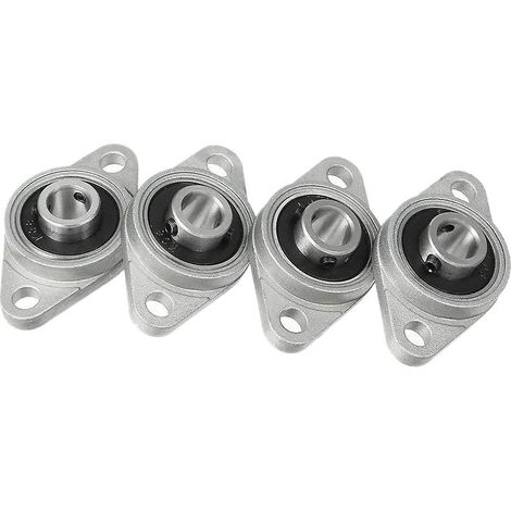 4 paliers à semelle Kfl08, alésage de 8 mm, en alliage de zinc, à bride rhombique, pour CNC (1/4)