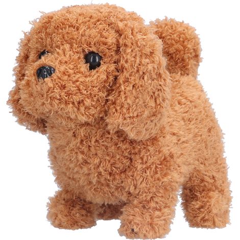 Chien interactif électronique en peluche douce, chiot simulation qui marche, jouet pour enfants 1 (1/5)