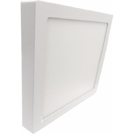 Plafonnier LED 24W 220V Carré - Unité / Blanc Chaud - SILUMEN (1/5)