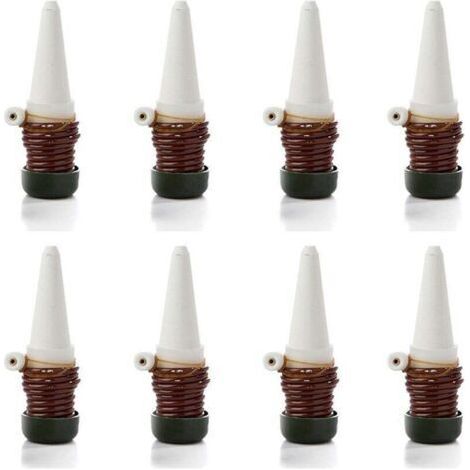 Système d'arrosage automatique goutte à goutte avec sondes auto-céramiques Pointes de plantes d'intérieur pour arroser bonsaï, plantes, fleurs par , Lot de 8
