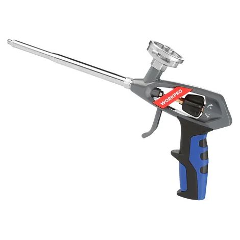 pistola schiuma poliuretanica Workpro alluminio nichelato 350x145x50mm
