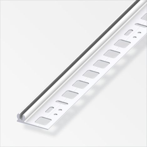 alfer Träger-Profil 1 m, 8.5 x 30 mm PVC (Kunststoff) glatt weiss Profil
