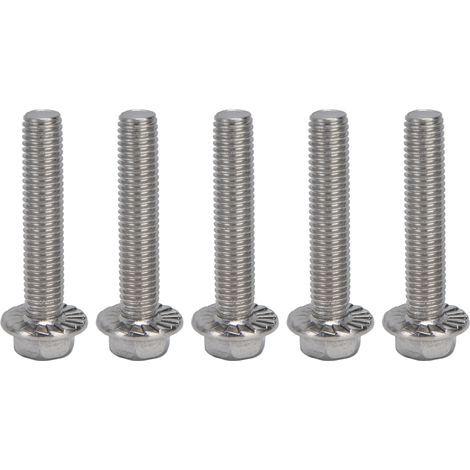 Vis M10x1.5 x50 mm, 20 pièces, Boulon Hexagonal à Embases avec Rondelle, A2-70 Inoxydable, Norme DIN6921, Fixation Résistante (1/5)