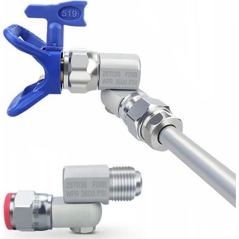 Raccord Pivotant - Filetage 7/8 Pouces - Rotation 360° - Aluminium Anti-Rouille - Pour Pulvérisateur Airless - 1 Pièce (1/5)