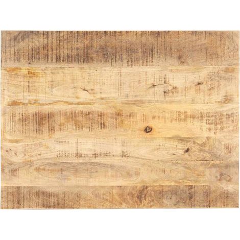 Dessus de table Bois de manguier solide 15-16 mm 90x70 cm (1/5)