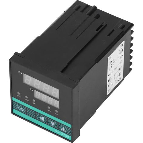 Digitales Thermostat mit Temperaturregelung 0-400°C, Digitalanzeige, einstellbarer Regler AC 220V, präziser Wärmeregler für Heizungsanlagen. (1/5)