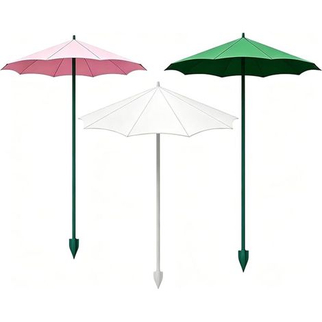 44 cm UV-Solar-Pflanzenschirm - Sonnenschutz für den Garten mit Fiberglas-Stäben für Töpfe und Balkone (1/5)