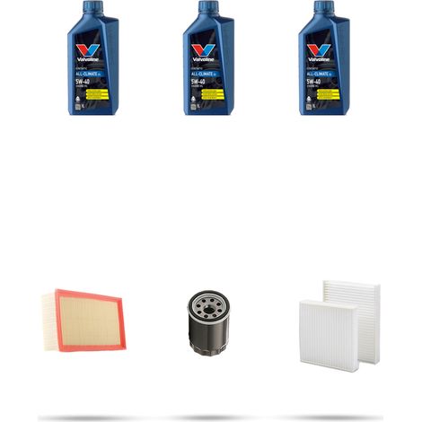 Kit tagliando 3 FILTRI e 3L OLIO compatibile con Peugeot 208 1.0 Vti 50kw Dal 2012 (1/5)