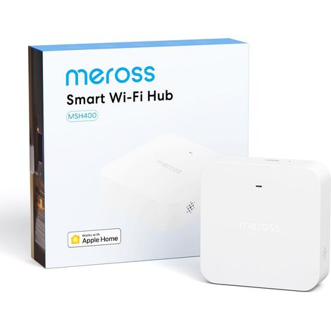 Smart Hub MSH400 avec Alarme 110 dB, Prend en Charge Programmateur Arrosage, Détecteur Fumée, Capteurs (Porte/Fenêtre, Fuite Eau, Temp/Humidité) - Compatible avec Home, Alexa, Google Home (1/5)