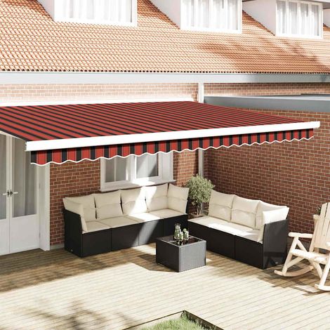 Teenpull – Markisenschürzen-Ersatz Orange / Schwarz / Gelb 480 x 20 cm (1/5)