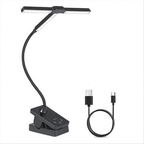 51-LED-Notenpultleuchte, faltbar und wiederaufladbar, tragbare professionelle Klavierlampe mit 4 Farben und 3 Helligkeitsstufen (1/5)