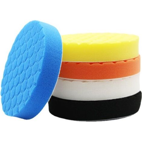 BRAVIX Lot de 5 bonnets pour polisseuse - 150 mm