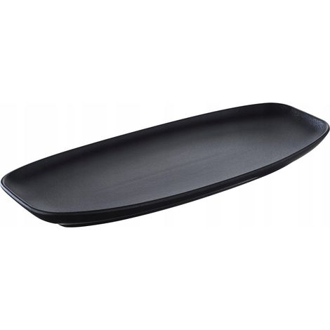 Revol Club Rechteckige Platte Schwarz 36 x 15 cm aus Porzellan (1/3)