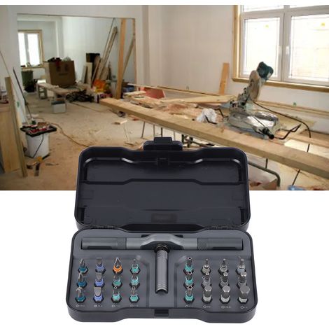 Duke RS1 24-in-1 Ratschenschraubendreher-Set, multifunktionales Stahlwerkzeug für den Haushalt inklusive Schraubenschlüssel und Schraubendreher. (1/5)
