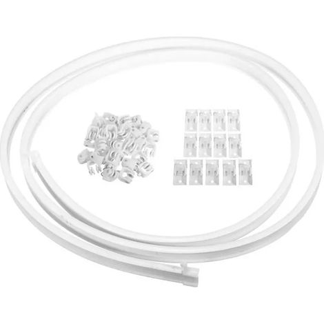 4mètres Rideau Glide Rail Track droites ou pliable souple baies vitrées Top Clamping (1/4)