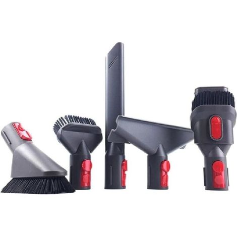 Brosse de rechange pour aspirateur Dyson V7 8 10 11 12 15 tête d'aspiration plate tête de brosse pour matelas brosse ronde brosse douce 5 pièces (1/4)