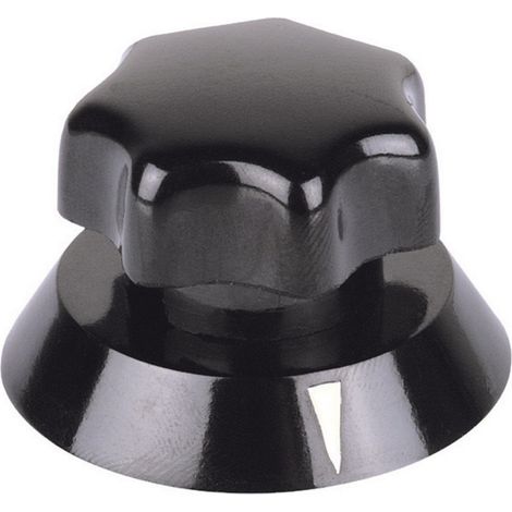 Mentor 320.621 320.621 Drehknopf mit Zeiger Schwarz (Ø x H) 21 mm x 16 mm 1 St.