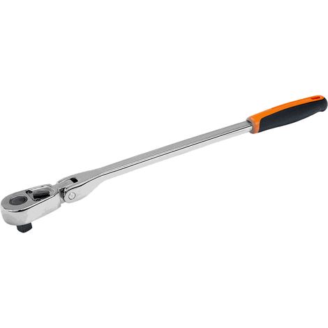 BAHCO - Cliquet réversible 1/2 tête articulée, 32 dents angle d'action 11,25°, 450 mm (1/4)