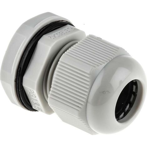 Presse-étoupe PG13.5 en Nylon 66 pour câble de 6mm à 12mm, avec contre-écrous, IP68 ( Prix pour Paquet de 10 ) (1/3)