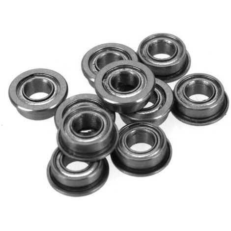 10 Pieces Flanged Shielded Ball Bearing MF63zz 3x6x2 5mm for Industrial Applications (1/3)