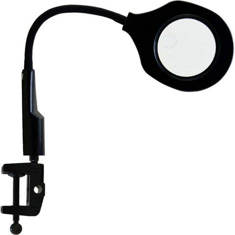 TRADE SHOP - Lampada Lente Di Ingrandimento 5x 10x 9145t Tavolo Luce 36 Led Supporto Morsetto -