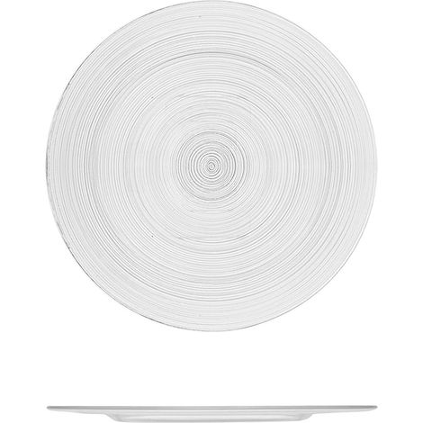 H&h set 6 piatti pane circle in vetro cm 18