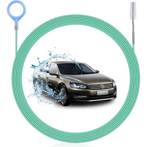 Cepillo flexible de 300 cm para limpiar desagües de techo corredizo de coche, tanque de combustible y refrigerador.