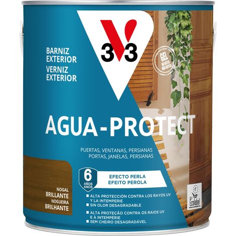 V33 Vernis extérieur Eau Protect Brillant Noyer 2,5 l (1/4)