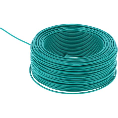 Câble électrique 7 conducteurs PVC 100 m vert pour courant alternatif 300V