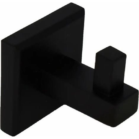 Trade Shop - Einzelne Haken Anhang Anhänger Wandanzug Single Steel Matt Schwarz Farbe NK109 mm -