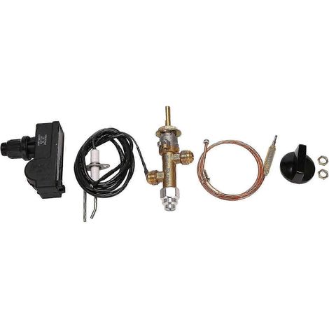 Kit de vanne de contrôle pour foyer au gaz propane basse pression, kit d'allumage par bouton-poussoir pour barbecue à gaz, chauffage jn (1/5)